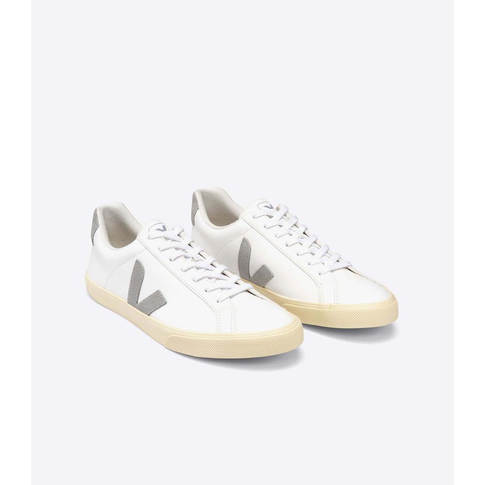 Veja ESPLAR CHROMEFREE Women's Sneakers White/Grey | NZ 611MQZ